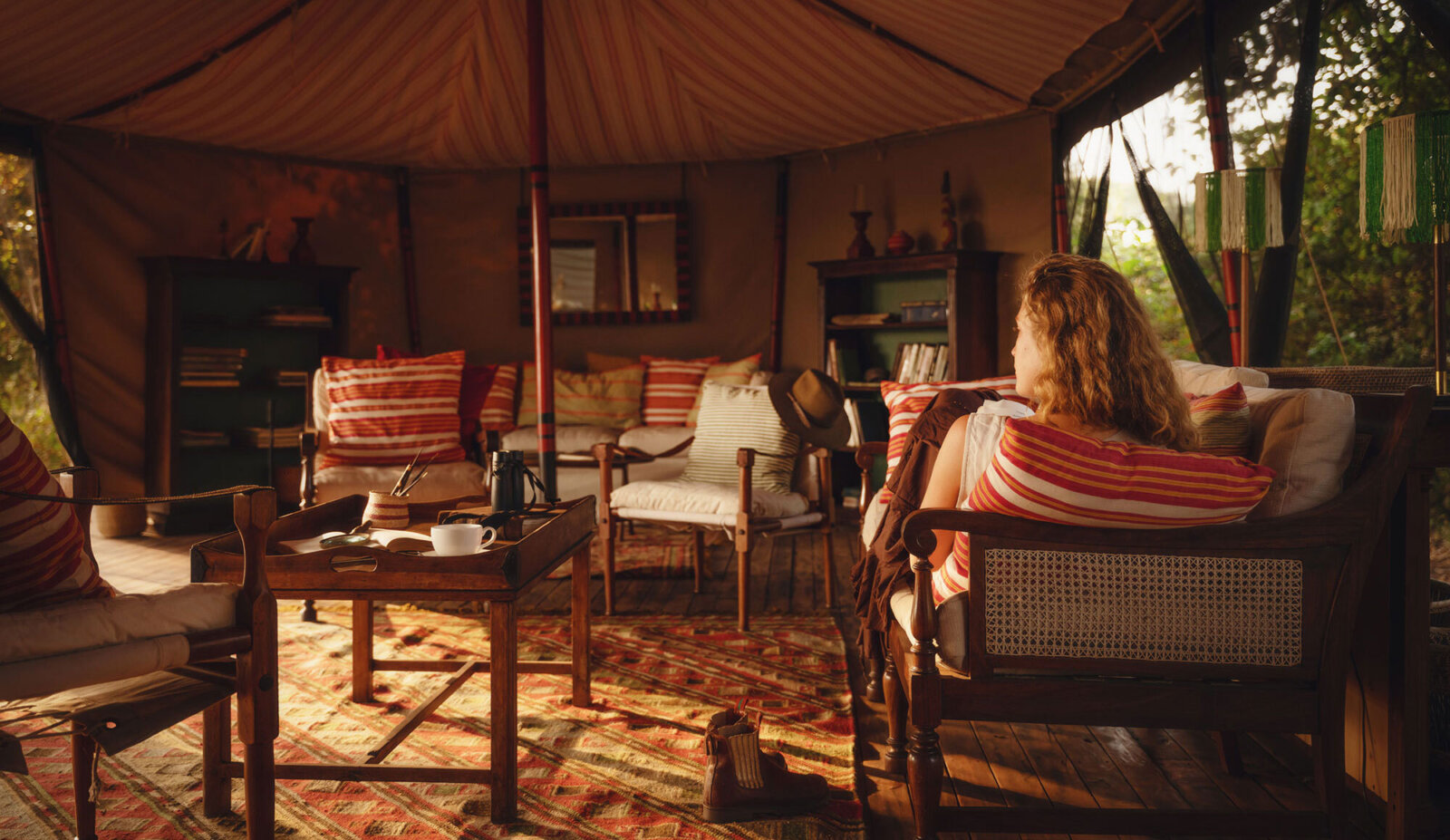 Chada Katavi campaign-style safari camp bush mess